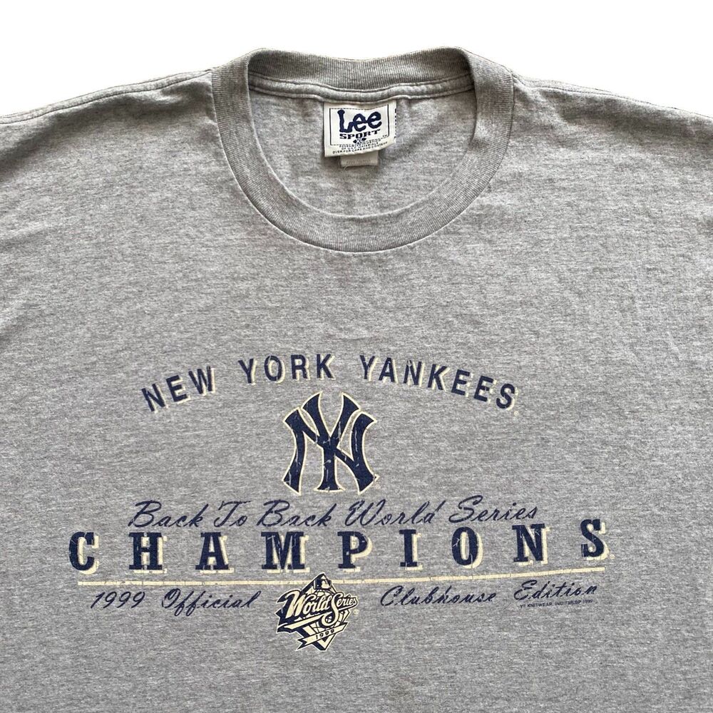 Vintage Yankees 1999 Champions T Shirt 90s New York XL World Series Back to Back